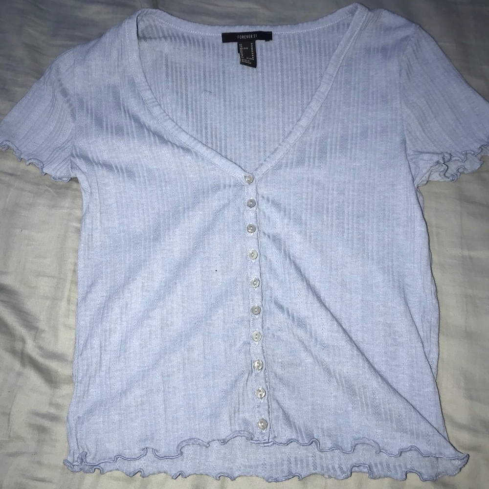 baby blue top